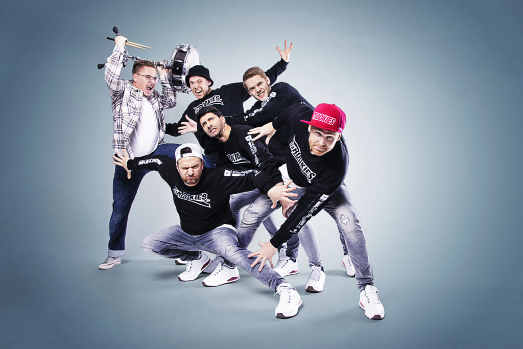 Pressebild Da Rookies mit Gustav Schäfer von Tokio Hotel